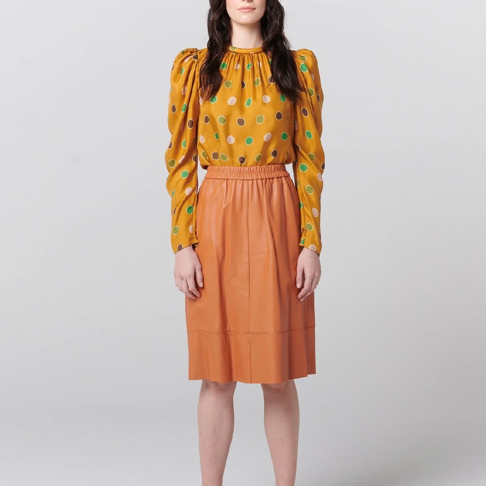 Lucia Leather Skirt